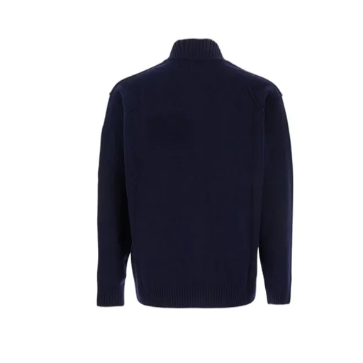 High Neck Logo Plaque Jacket