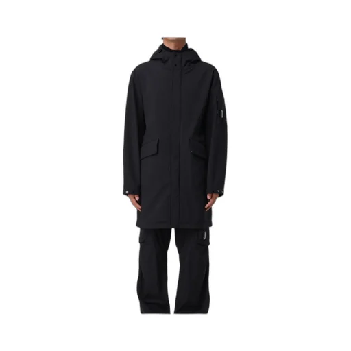 Lens-Detail Hooded Jacket