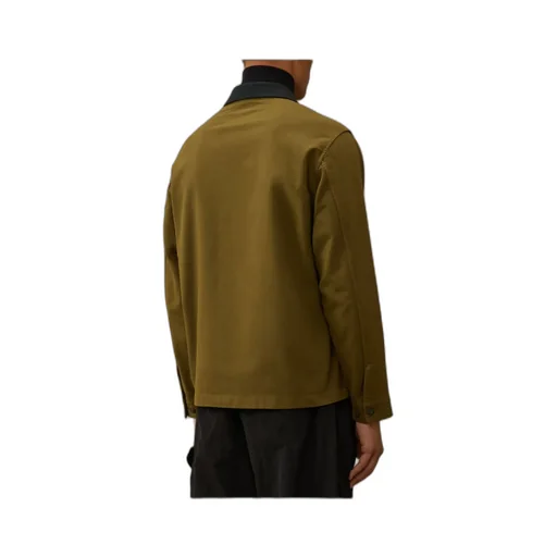 Double Satin Lens Utility Button Overshirt