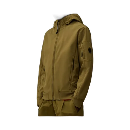 Hooded Zip-Front Jacket