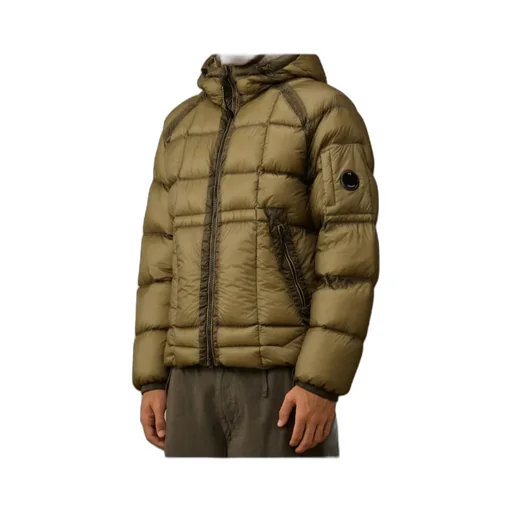 Lens-Detail Hooded Jacket