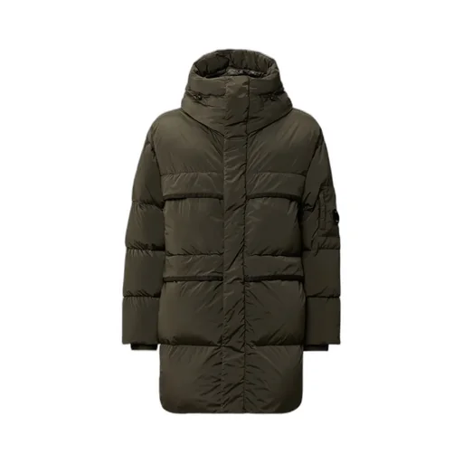 Long Hooded Down Jacket