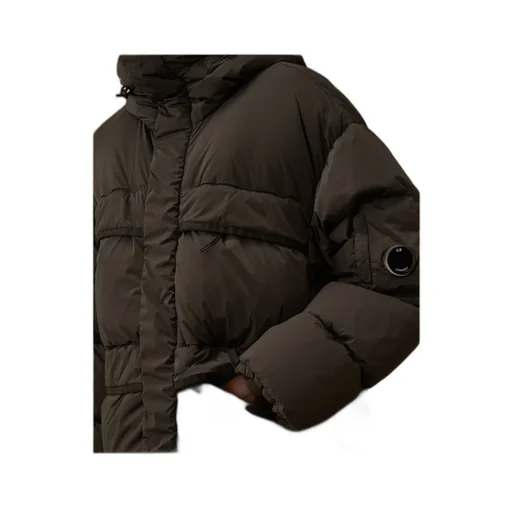 Long Hooded Down Jacket