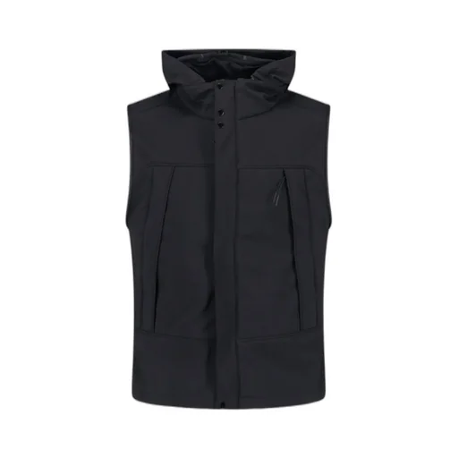 Goggle-Details Sleeveless Gilet