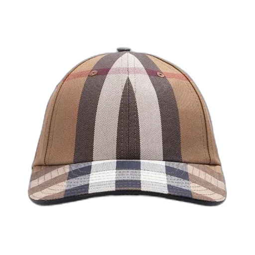 Checked Pattern Baseball Cap
