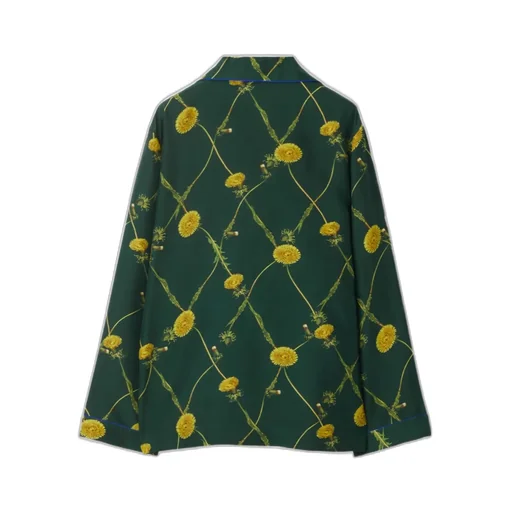 Floral Printed Long-Sleeved Shirt