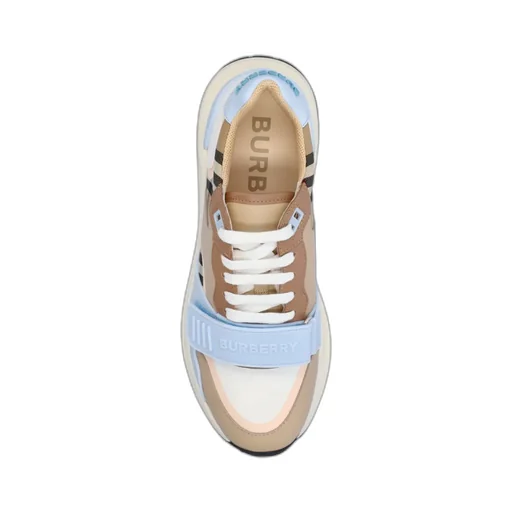Checked Lace-Up Sneakers