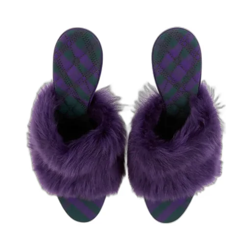 Minnie Shearling Slip-On Mules