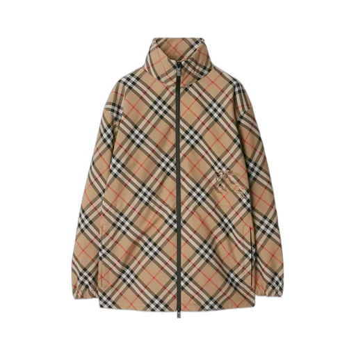 Checked Hooded Jacket
