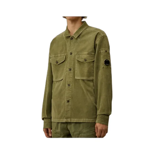 Lens Stretch Velvet Overshirt