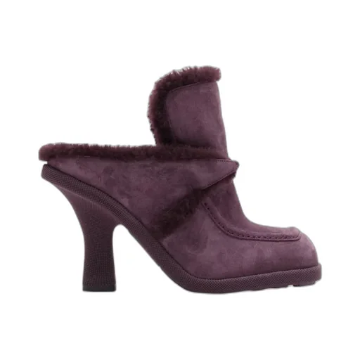 Highland Shearling Logo Charm Pumps