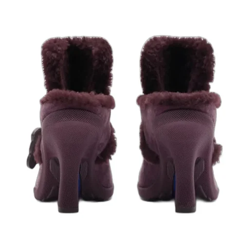 Highland Shearling Logo Charm Pumps