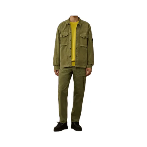Lens Stretch Velvet Overshirt