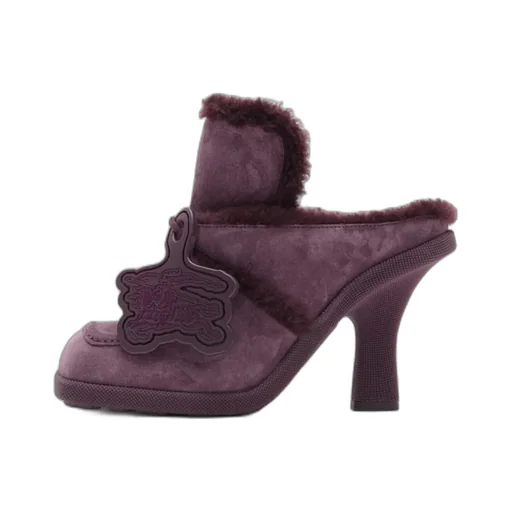 Highland Shearling Logo Charm Pumps