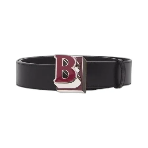 Letter Graphic Leather Belt