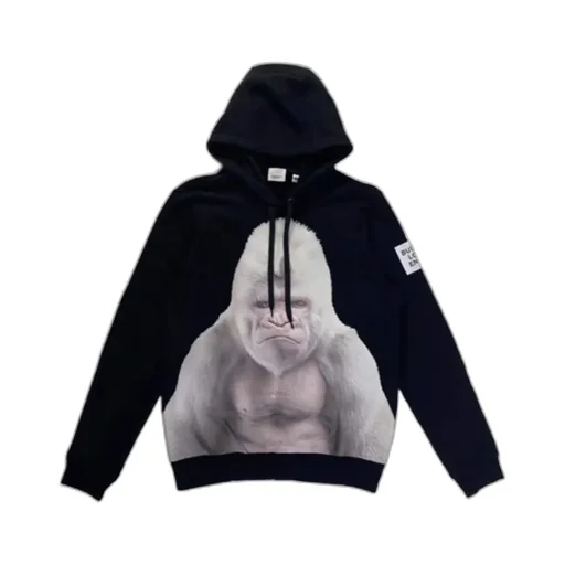Monkey Pattern Hooded Hoodie
