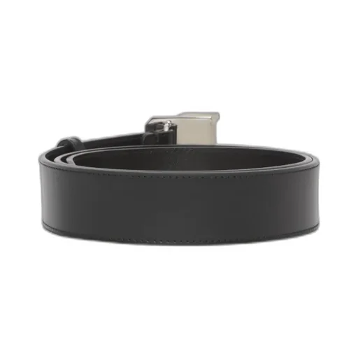 Letter Graphic Leather Belt