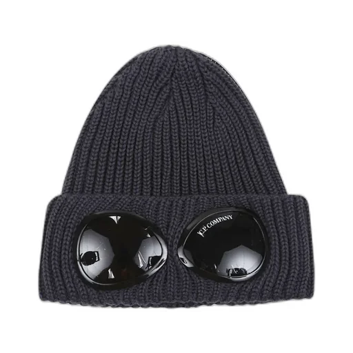 Goggle-Detail Wool Beanie