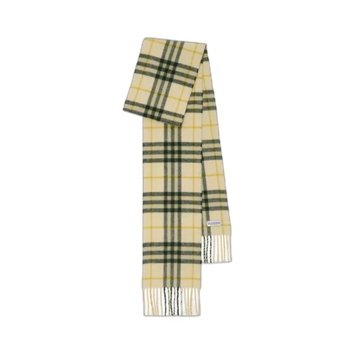 Checked Fringed Scarf