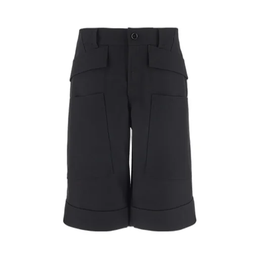 Panel Detailed Straight Leg Shorts