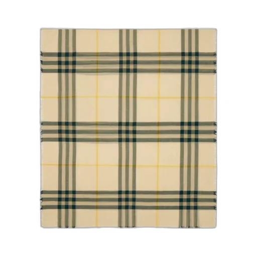 Checked Frayed-Edge Scarf