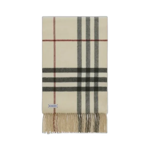 Reversible Checked Fringed Scarf
