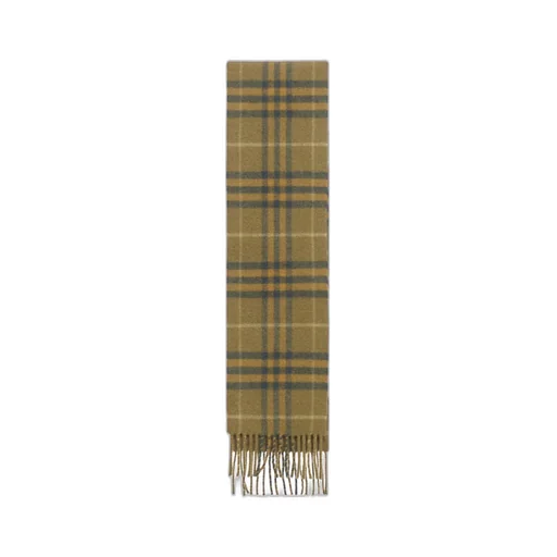 Plaid Checked Fringed-Edge Scarf