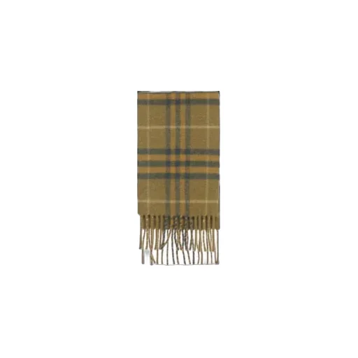 Plaid Checked Fringed-Edge Scarf