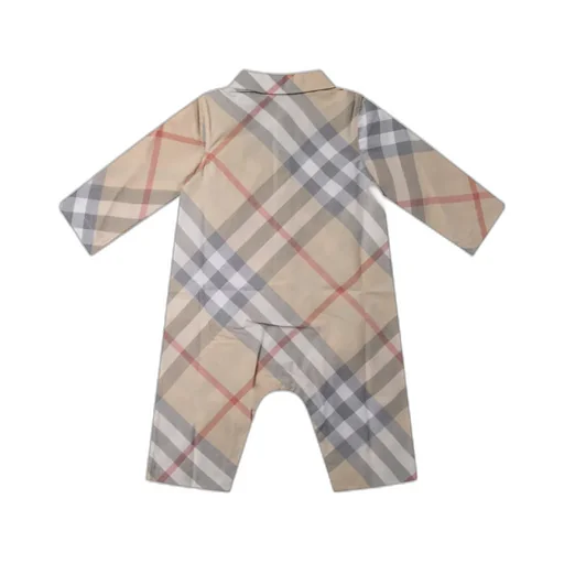 Checked Buttoned Romper