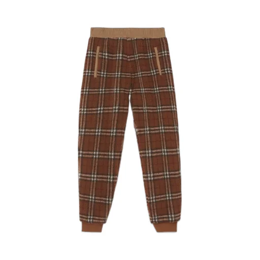 Vintage Check Jogging Pants