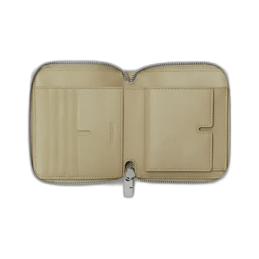 Check Printed Zip-Around Wallet
