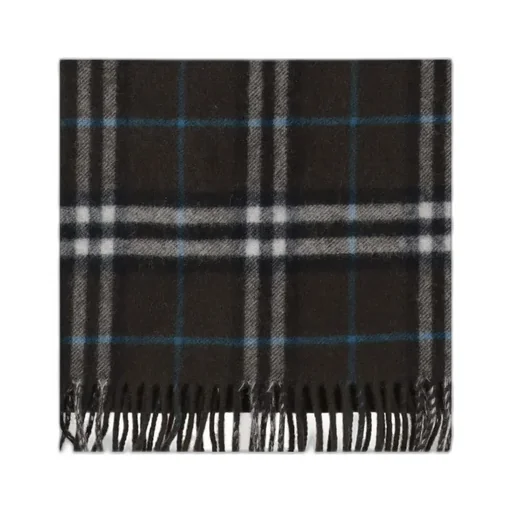 Checked Fringed Scarf