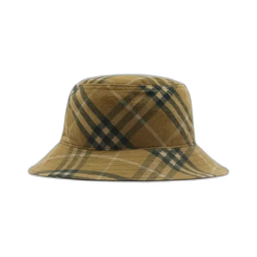 Checkered Pull-On Bucket Hat