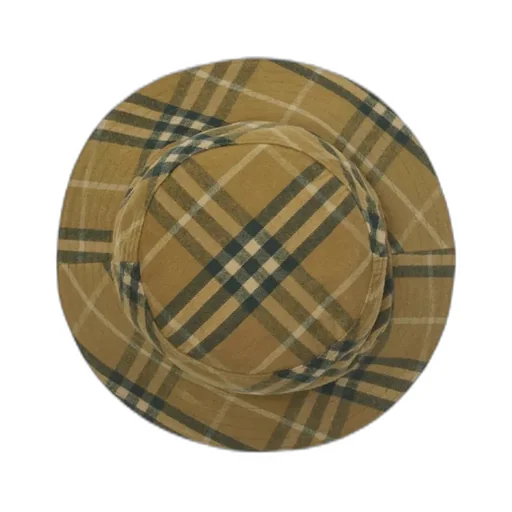 Checkered Pull-On Bucket Hat