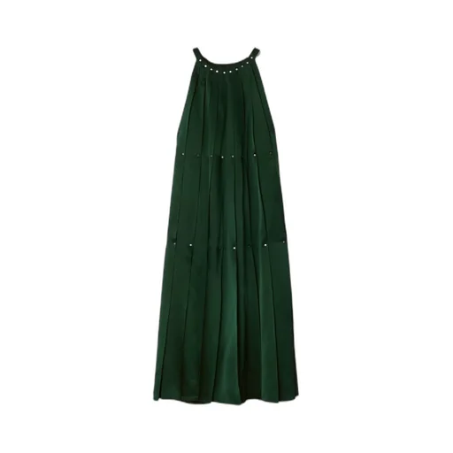 Studded Satin Dress