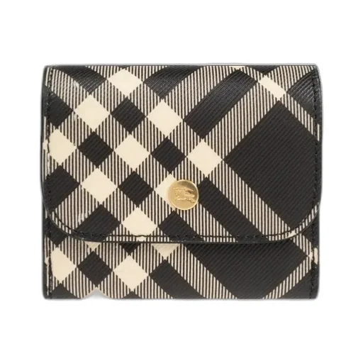 Check Pattern Folded Wallet
