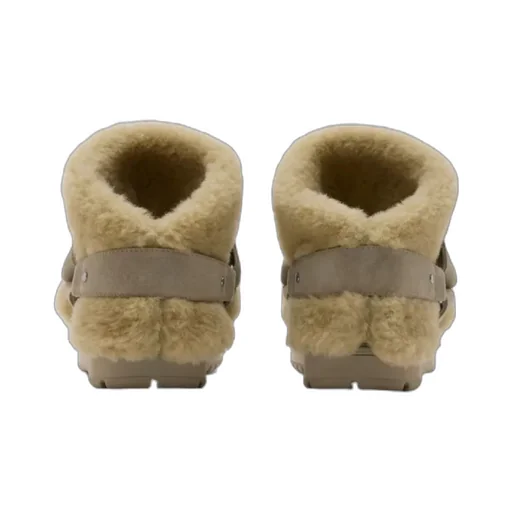 Buckle-Detail Shearling Ankle Boots