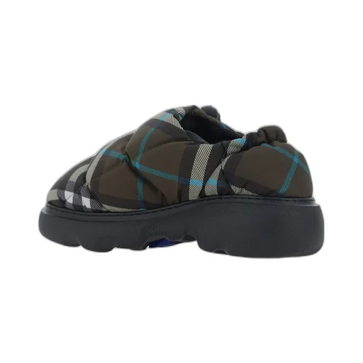 Checked Padded Flat Sandals