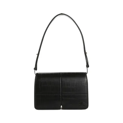 Snip Embossed Foldover-Top Shoulder Bag