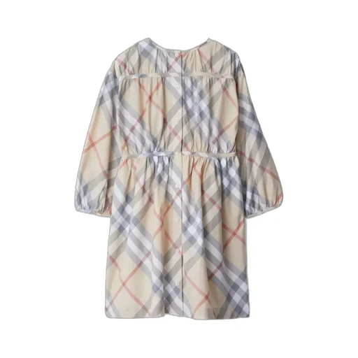Checked Crewneck Dress