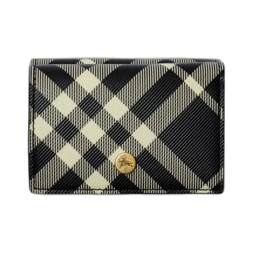 Vintage-Check Folded Compact Wallet