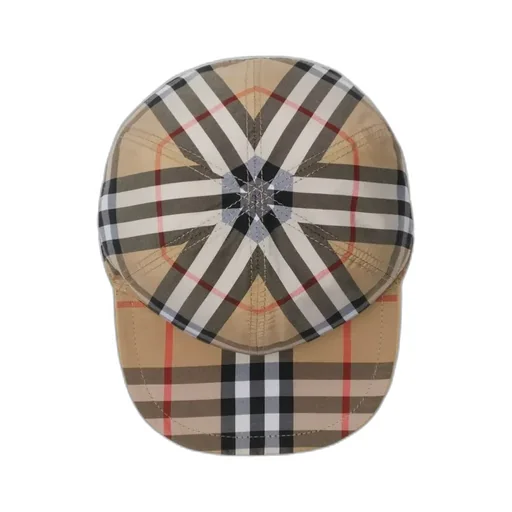 Ekd Embroidered Checked Reversible Cap