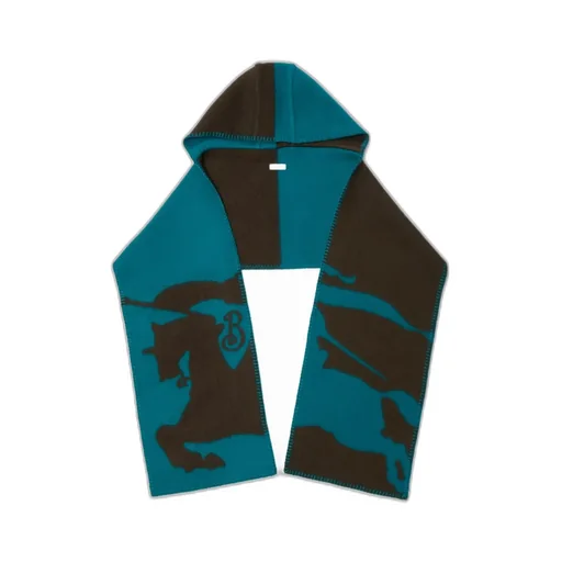 Ekd Logo Detailed Hooded Scarf