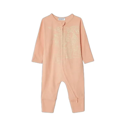 Logo-Print Cotton Babygrow
