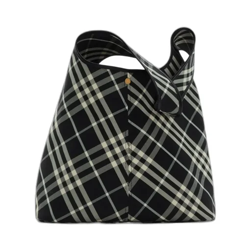 Check Pattern Large Shoulder Bag