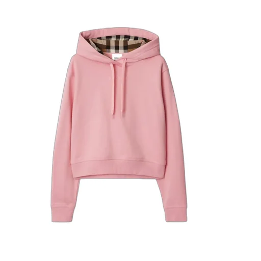 Short Cotton Hooded Sweater
