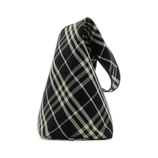 Check Pattern Large Shoulder Bag