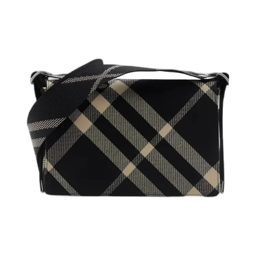 Checked Trench Crossbody Bag
