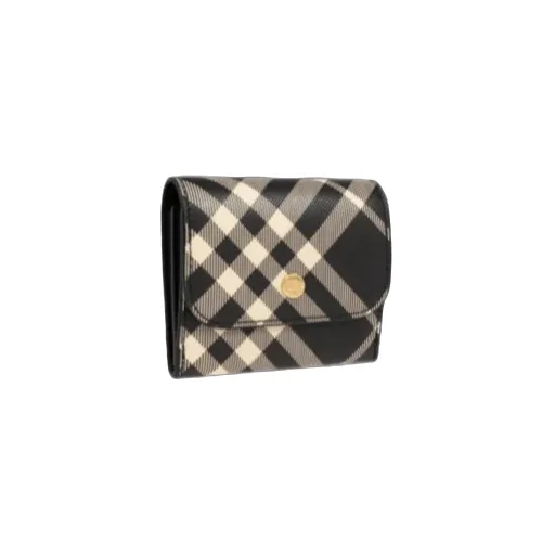 Check Pattern Folded Wallet