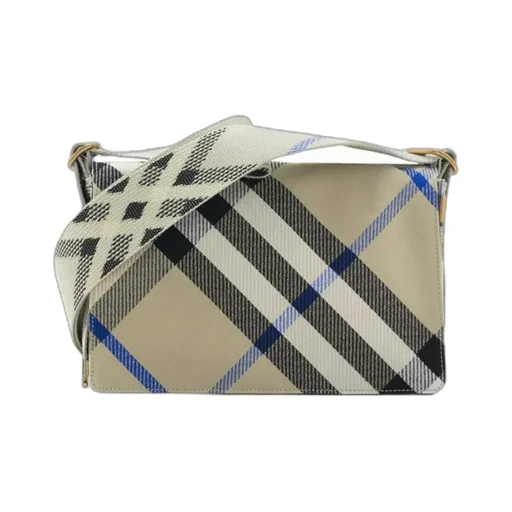 Trench Checked Foldover-Top Crossbody Bag
